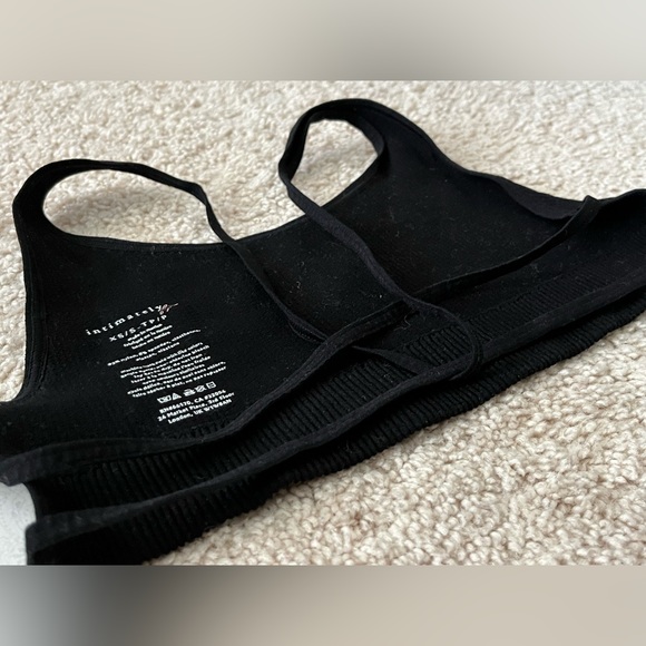 🆕 NEW Free People Intimately Seamless Bralette Black Size XS/S Two Bra Bundle - Picture 9 of 9